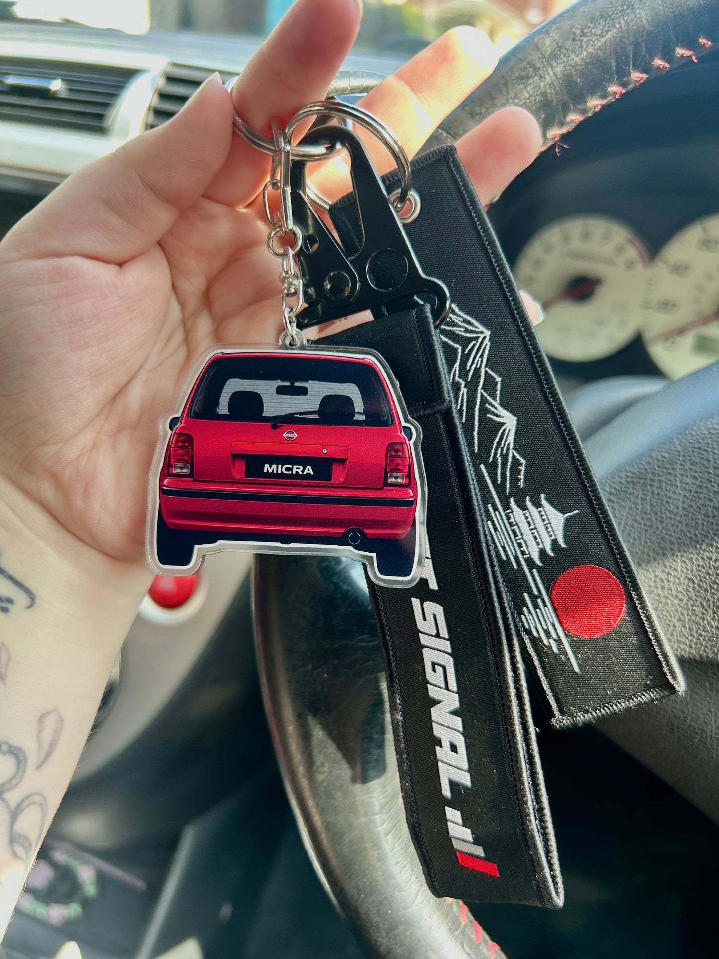 Micra - Rearview Double-Sided Keyring