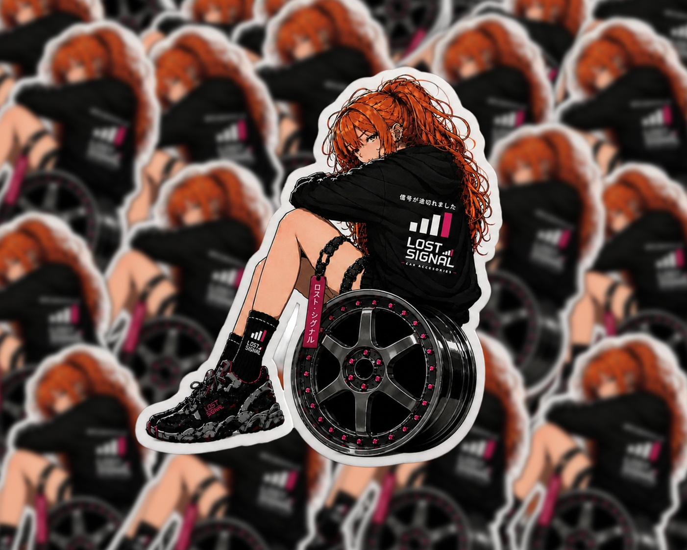 Car Girl Sticker - Suki