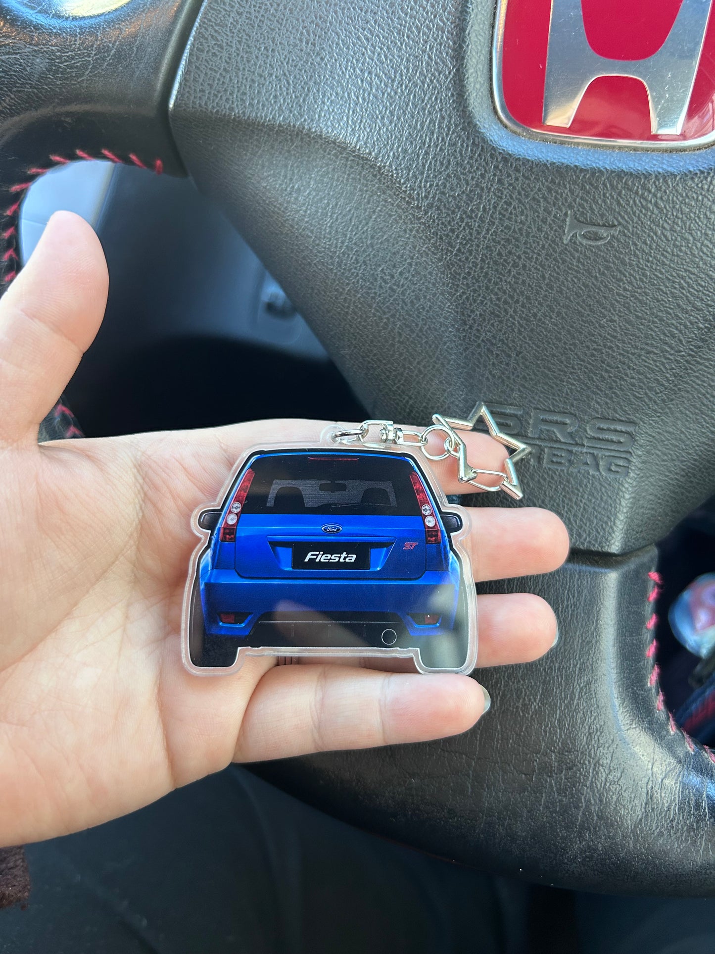 ST150 - Rearview One-Sided Keyring