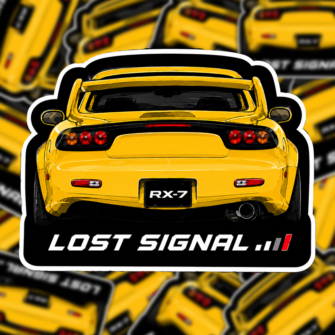 Mazda RX-7 Rearview Sticker