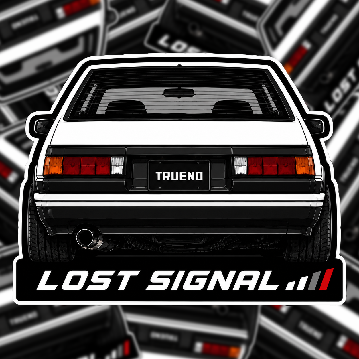 Toyota AE86 Trueno Rear Sticker