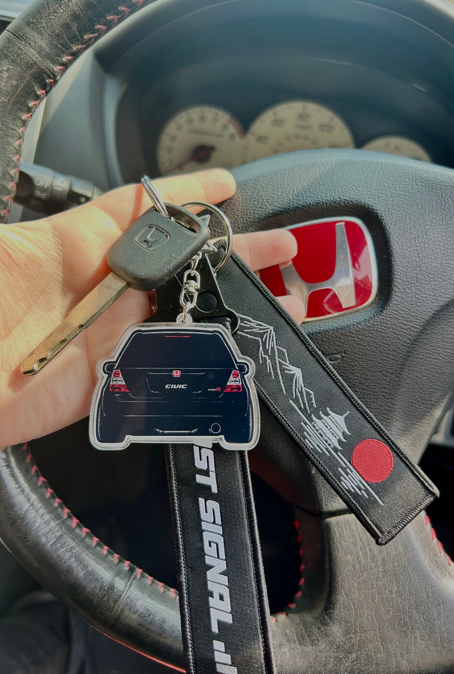 Type R - Rearview Double-Sided Keyring