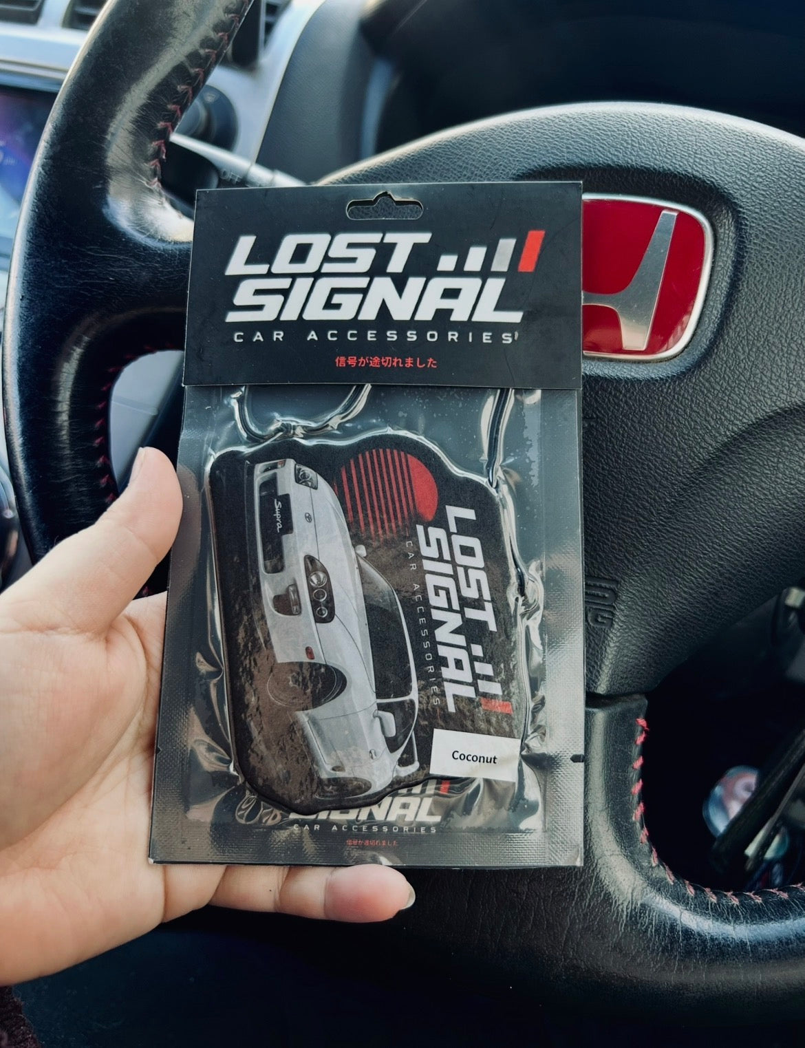White Toyota Supra MK4 Air Freshener