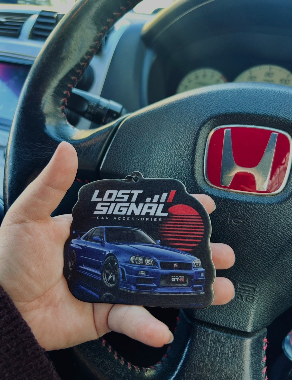 Blue Nissan Skyline R34 Air Freshener