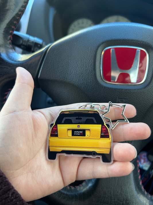 EK9 - Rearview One-Sided Keyring