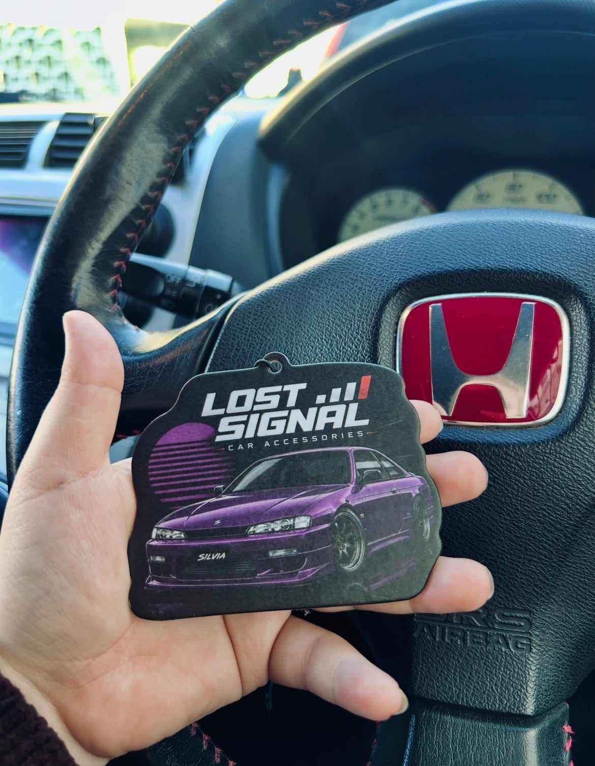 Purple Nissan Silvia S14 Air Freshener
