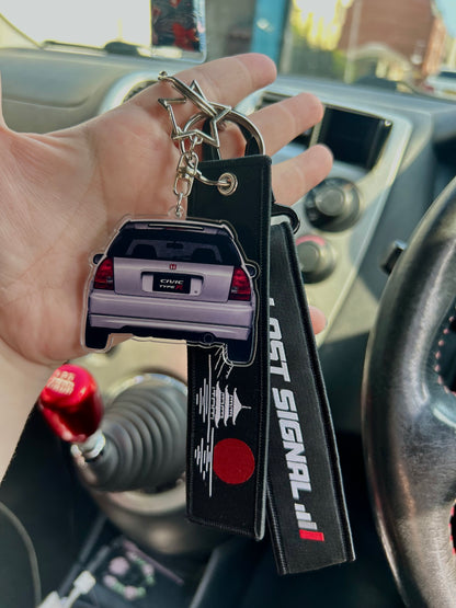EK9 - Rearview Double-Sided Keyring