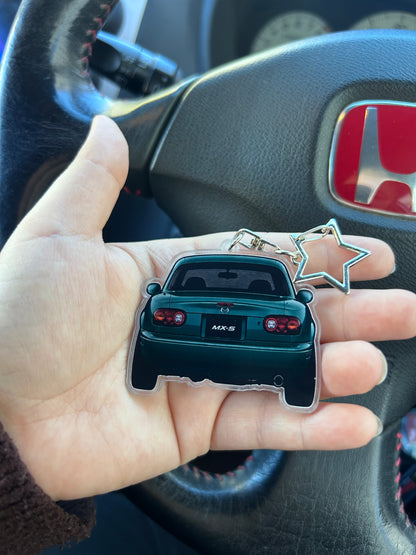 MX5 (NB) - Rearview One-Sided Keyring