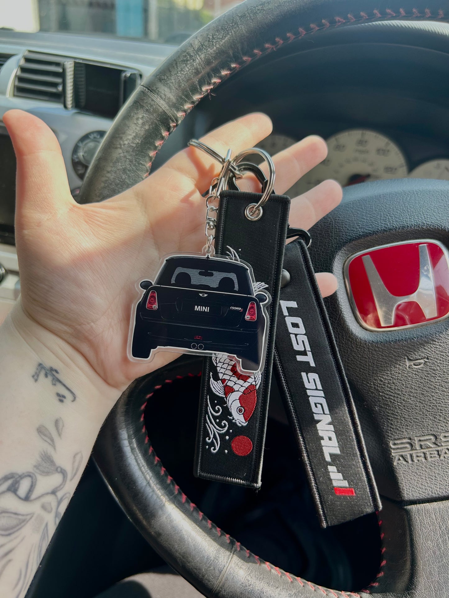 Mini Cooper S - Rearview Double-Sided Keyring