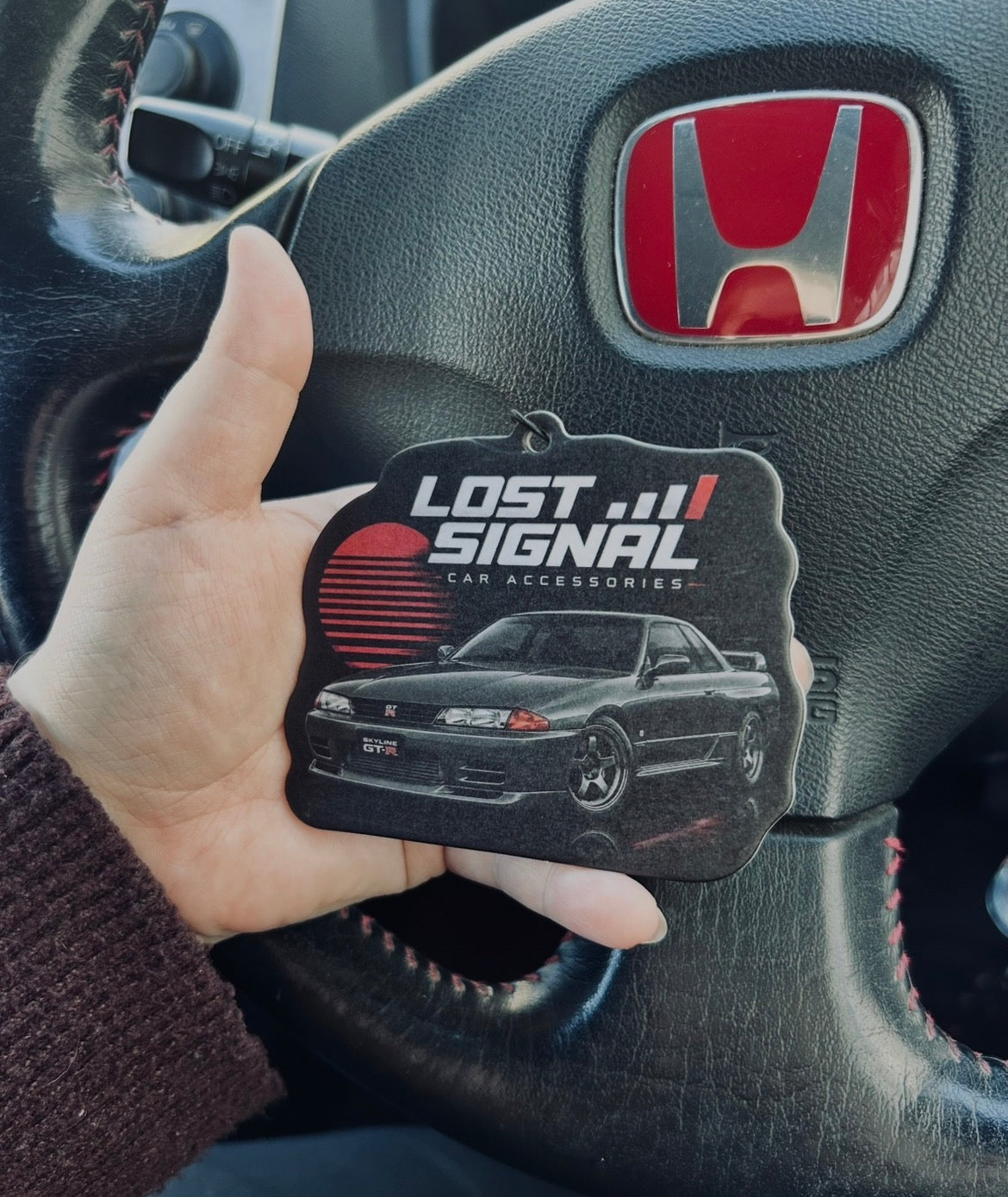 Black Nissan Skyline R32 Air Freshener