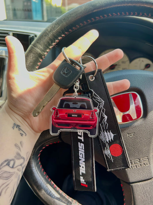 Mini Cooper S - Rearview Double-Sided Keyring