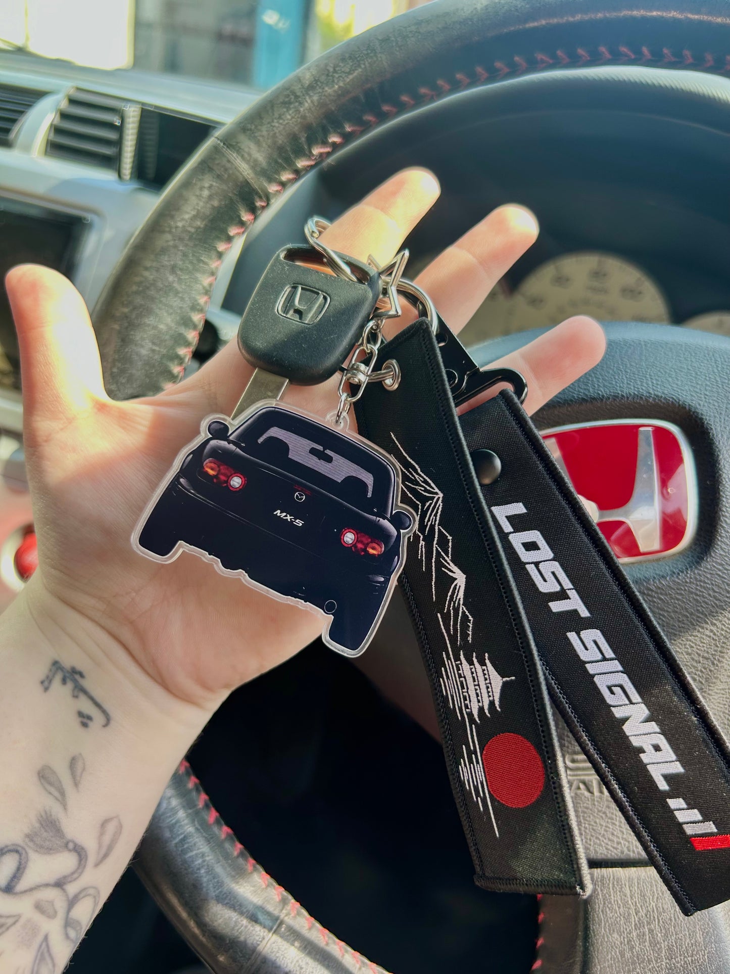 MX5 (NB) - Rearview Double-Sided Keyring