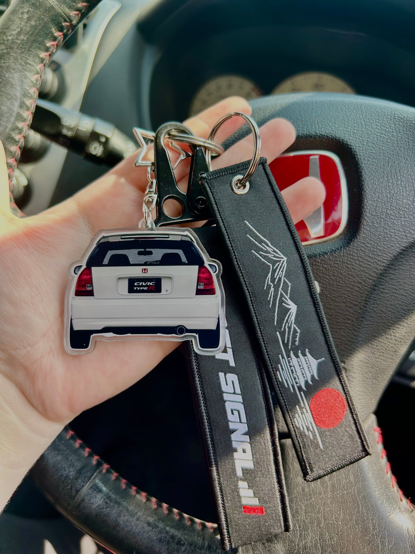 EK9 - Rearview Double-Sided Keyring