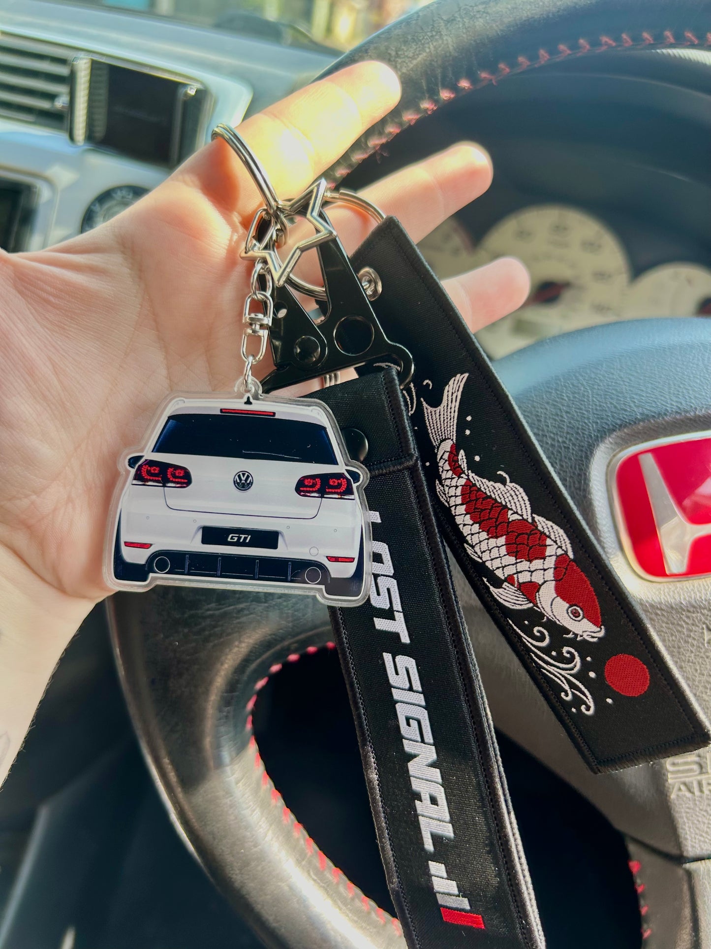 GTI - Rearview Double-Sided Keyring