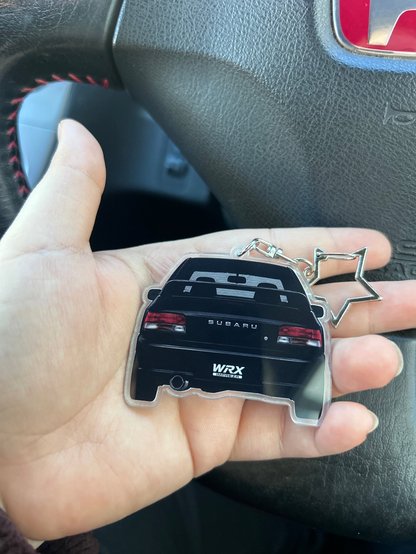 WRX - Rearview One-Sided Keyring
