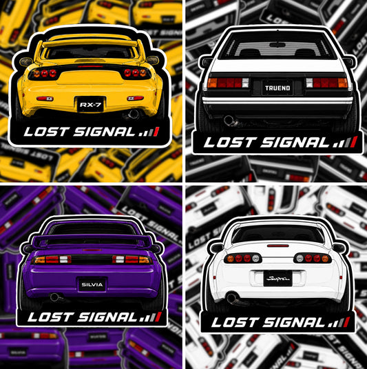 JDM Rearview Sticker Bundle (4 Pack)