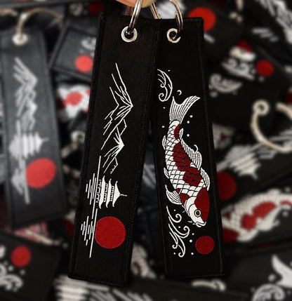 Mountains and Koi Jet Tags