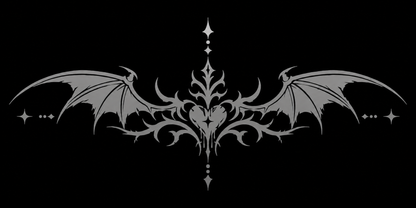 Winged Heart Mirror Decal