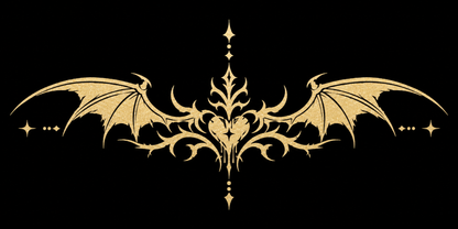 Winged Heart Mirror Decal