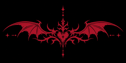 Winged Heart Mirror Decal