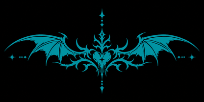 Winged Heart Mirror Decal