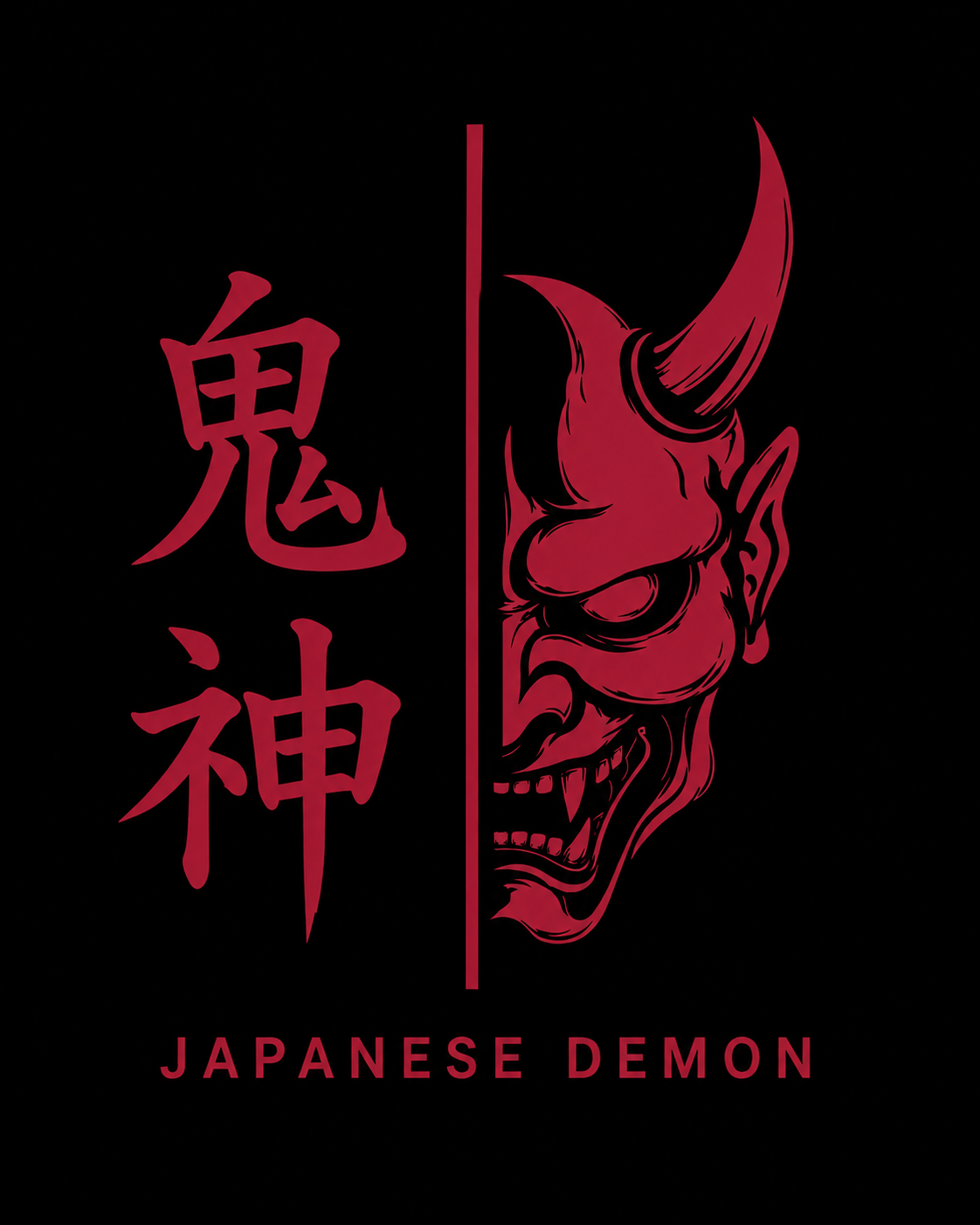 Japanese Demon Decal