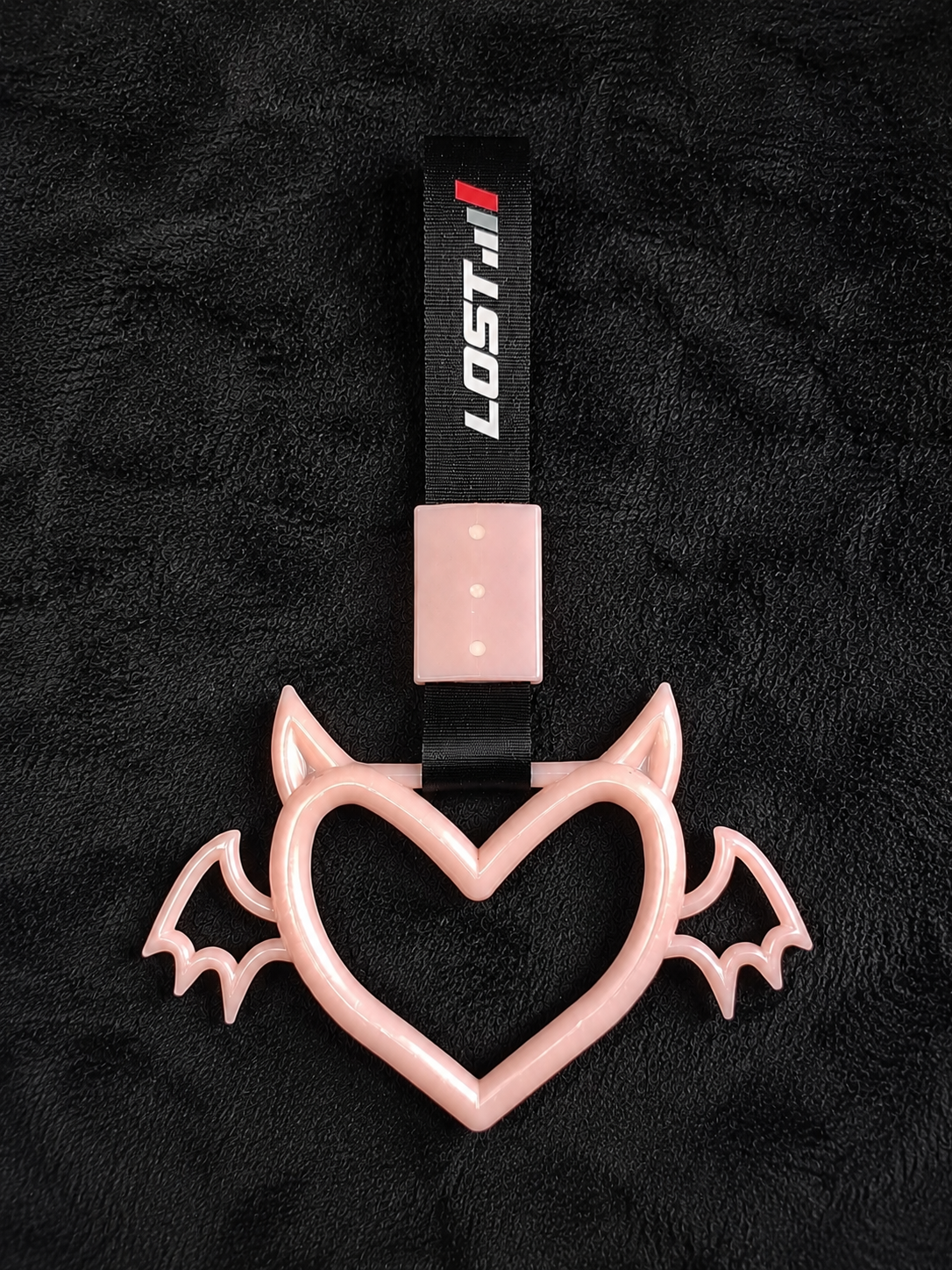 Red - Glow In The Dark Winged Devil Tsurikawa Heart