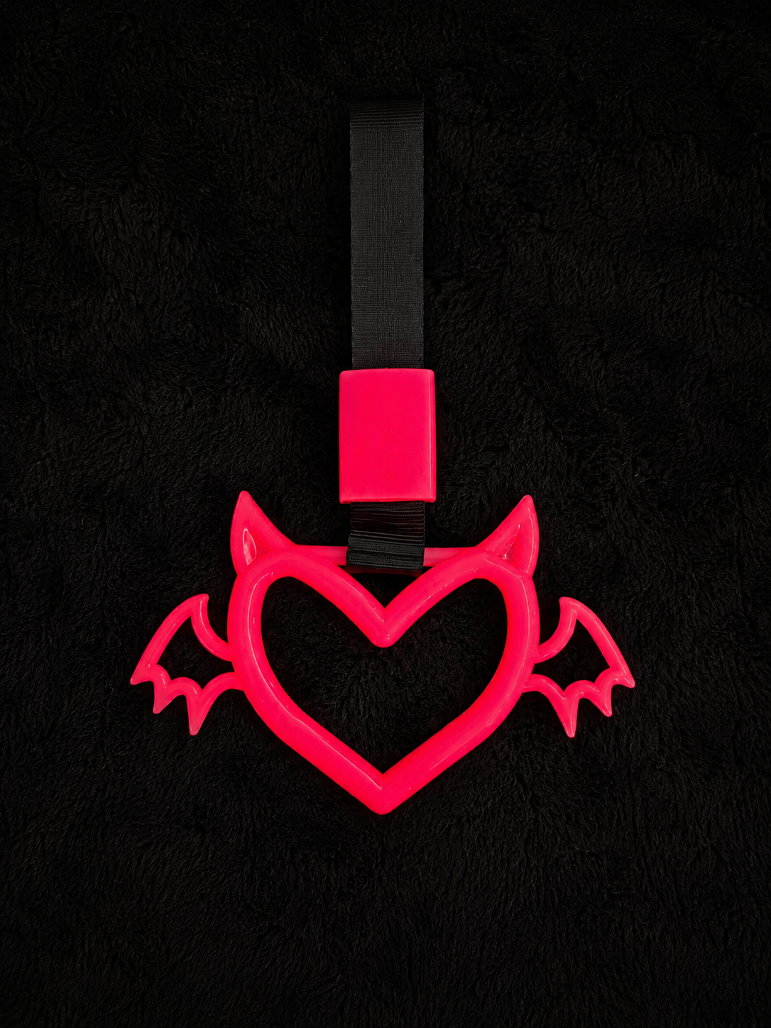 Red - Glow In The Dark Winged Devil Tsurikawa Heart