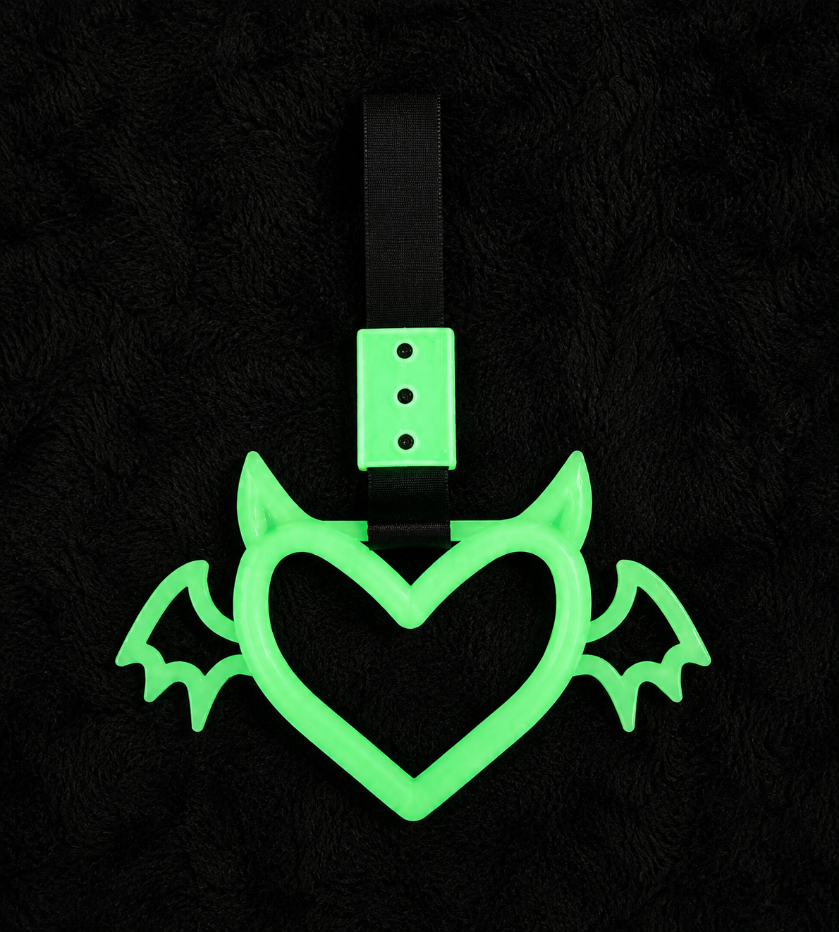 Green - Glow In The Dark Winged Devil Tsurikawa Heart