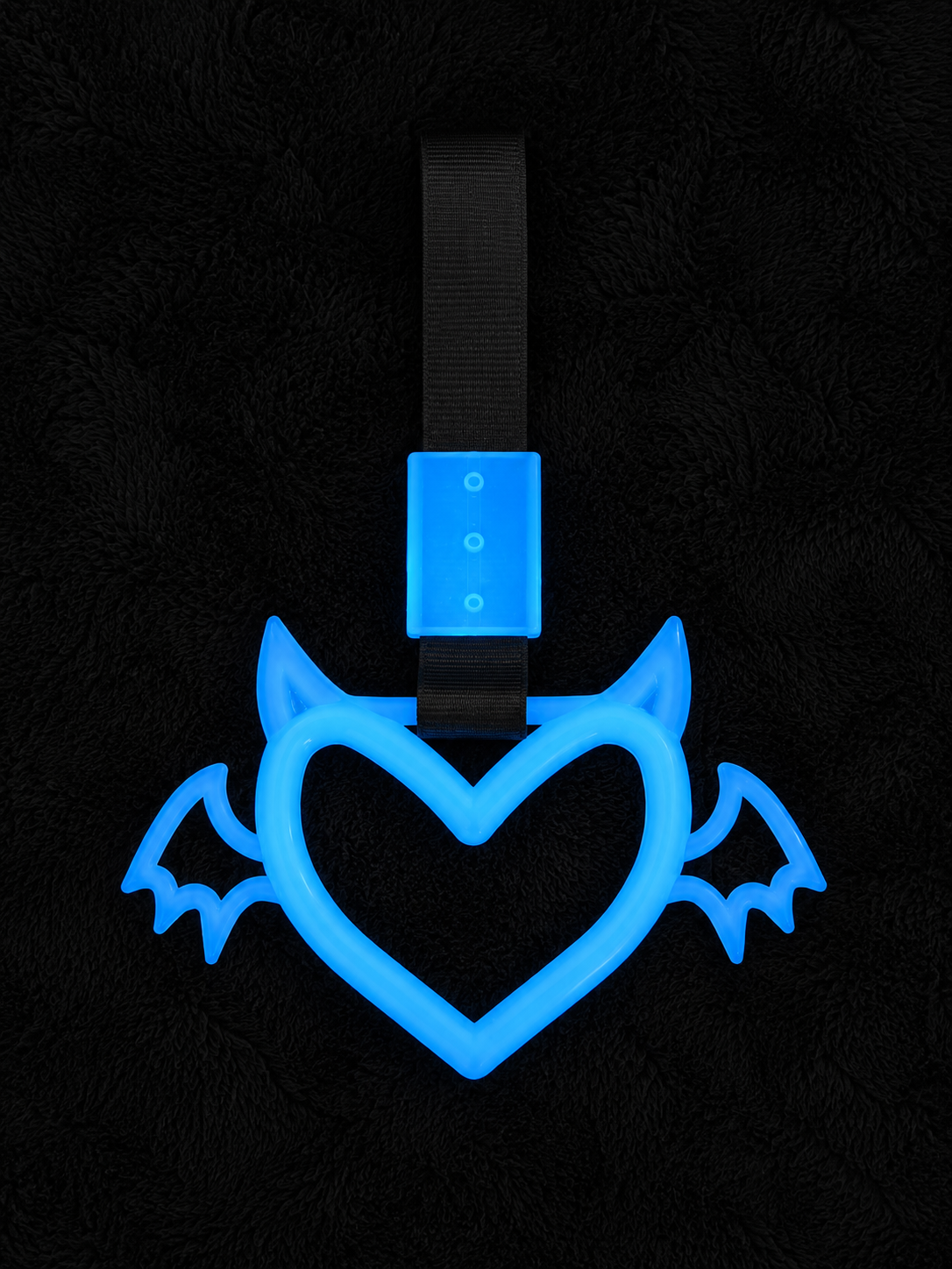 Blue - Glow In The Dark Winged Devil Tsurikawa Heart