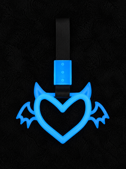 Blue - Glow In The Dark Winged Devil Tsurikawa Heart